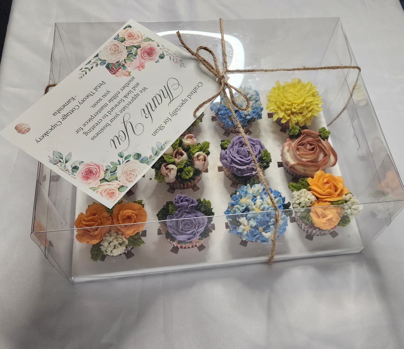 12 Cupcake Boxed Arrangement