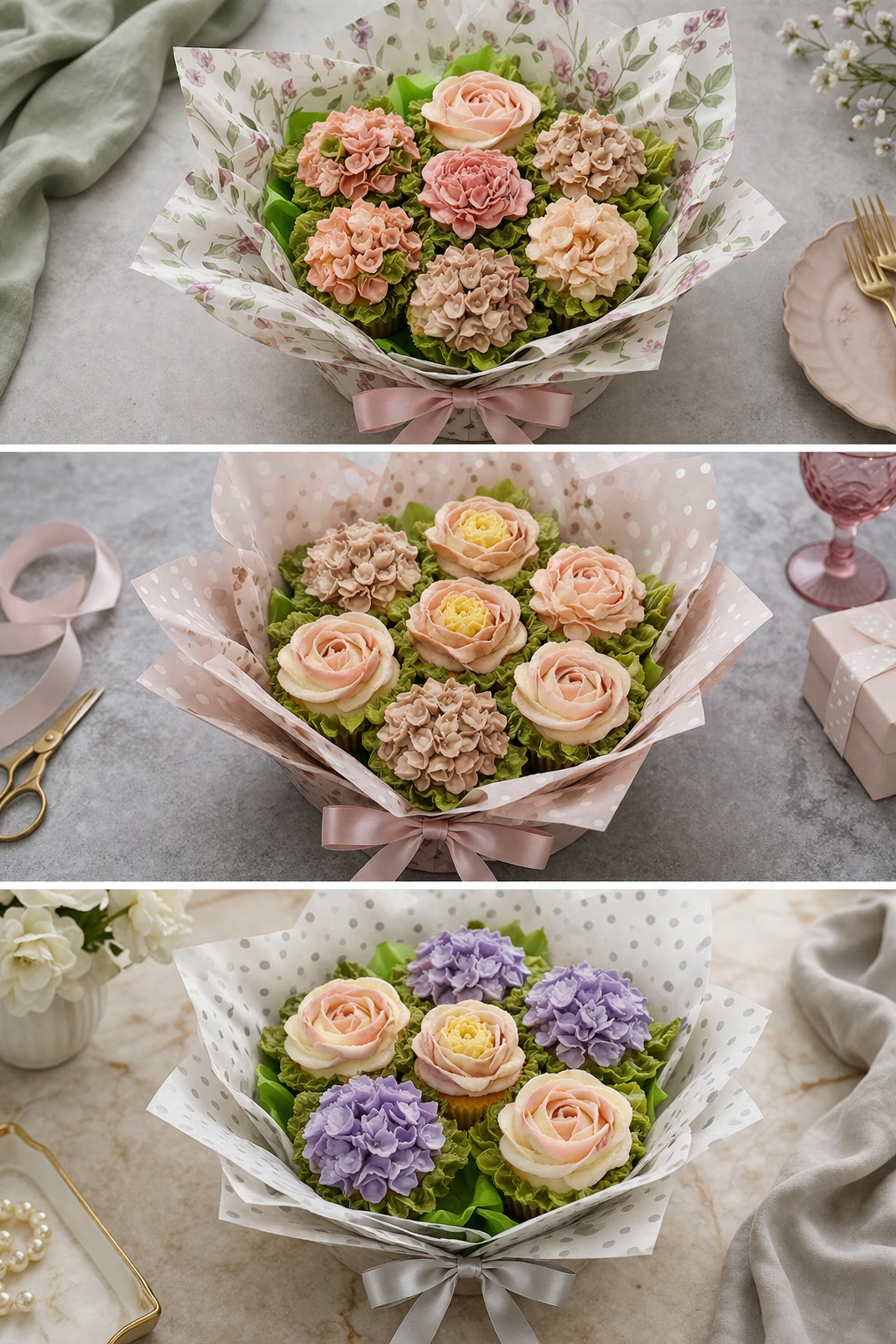 7 cupcake bouquet