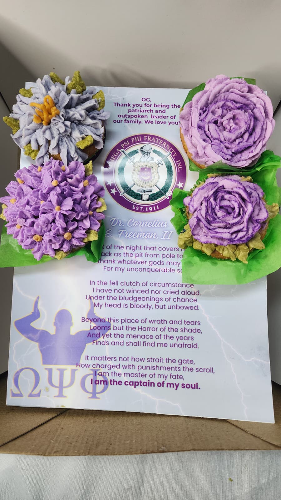 Custom Cupcake Display with Messaging or Branding